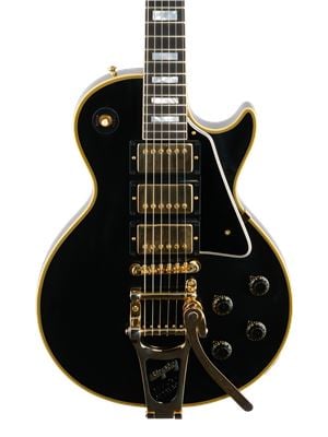 Gibson Custom 1957 Les Paul Custom Black Beauty VOS 3 Pick Up with Bigsby Body View